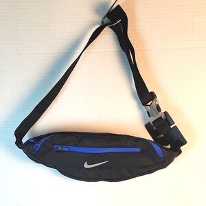 NWT- Nike waist pack- black with blue trim- unisex